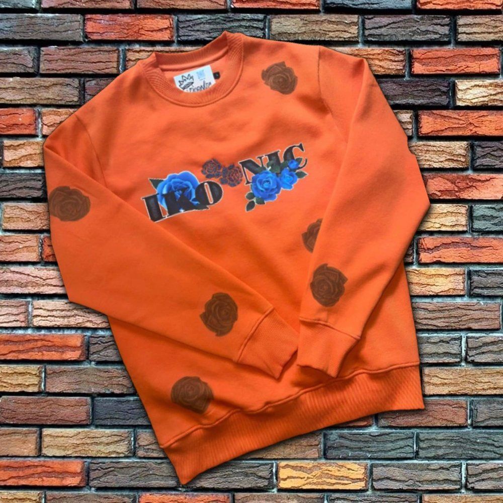 Ikonic Rose Rich Pullover Crew Neck Sweater